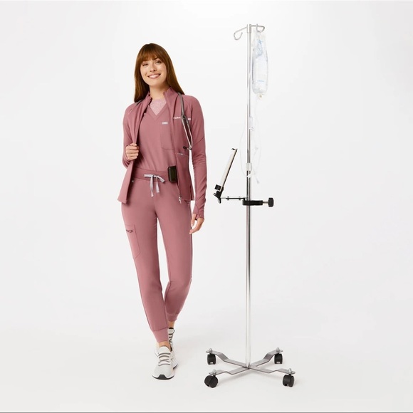 Figs Jackets & Coats Figs Onshift Contourknit Jacket Mauve New